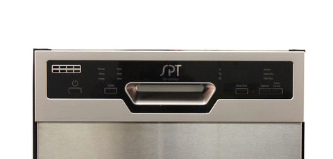 SPT Energy Star 18" Built-In Dishwasher w/Heated Drying - Stainless